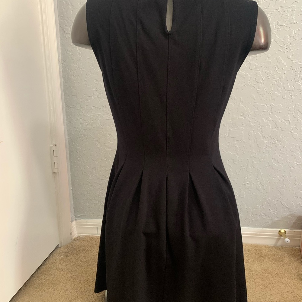 Black dress with gems on neckline - Picture 3 of 5